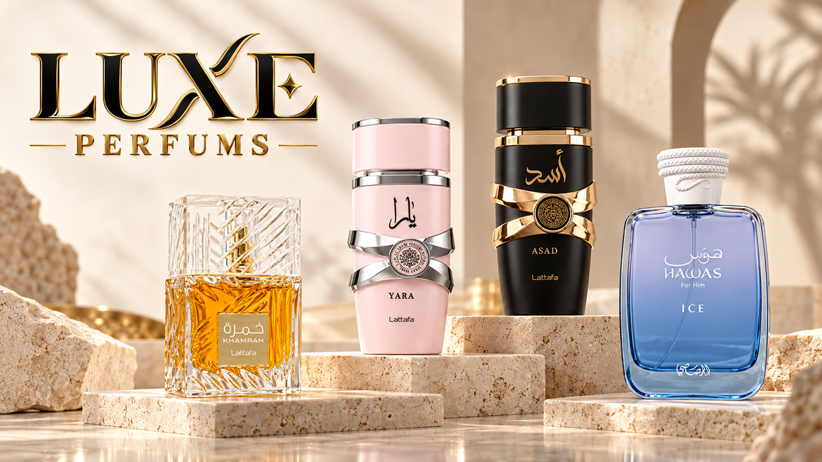 LUXE PERFUMS: Lattafa Khamrah, Yara Rosa, Asad y Rasasi Hawas Ice